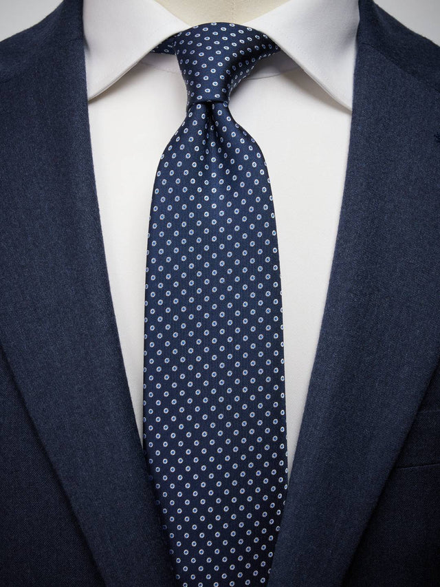 Dark Blue Tie Dot