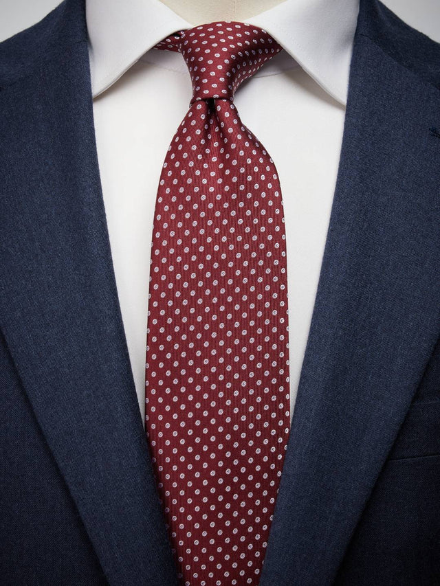 Burgundy Tie Dot