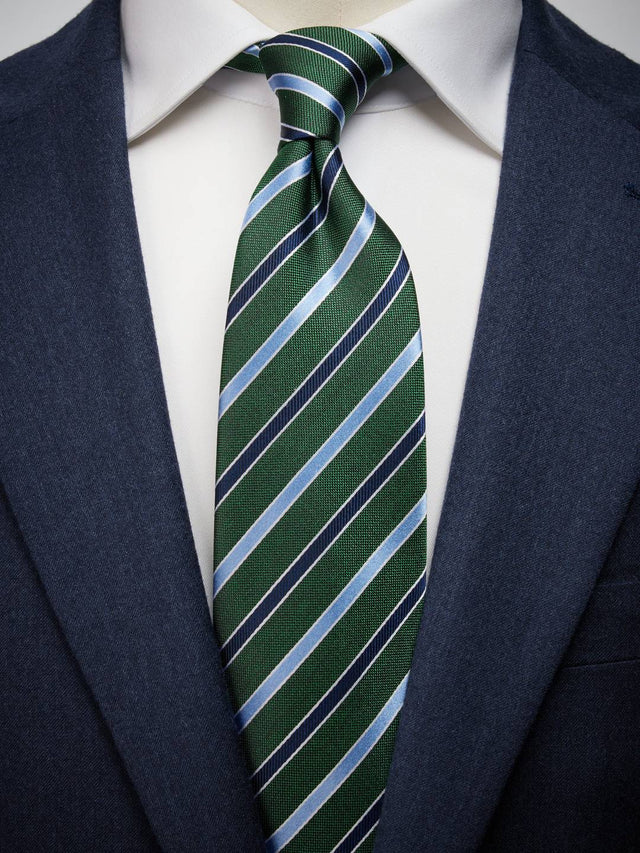 Green Tie Multi Stripe