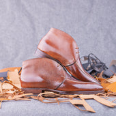 Chukka Boots With Handstitched Norwegian Apron On Samurai Last