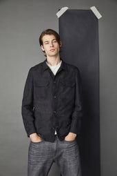 Overshirt camouflage nero