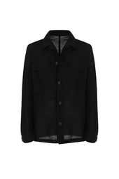 Overshirt camouflage nero