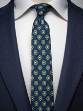 Navy Blue Tie Motif