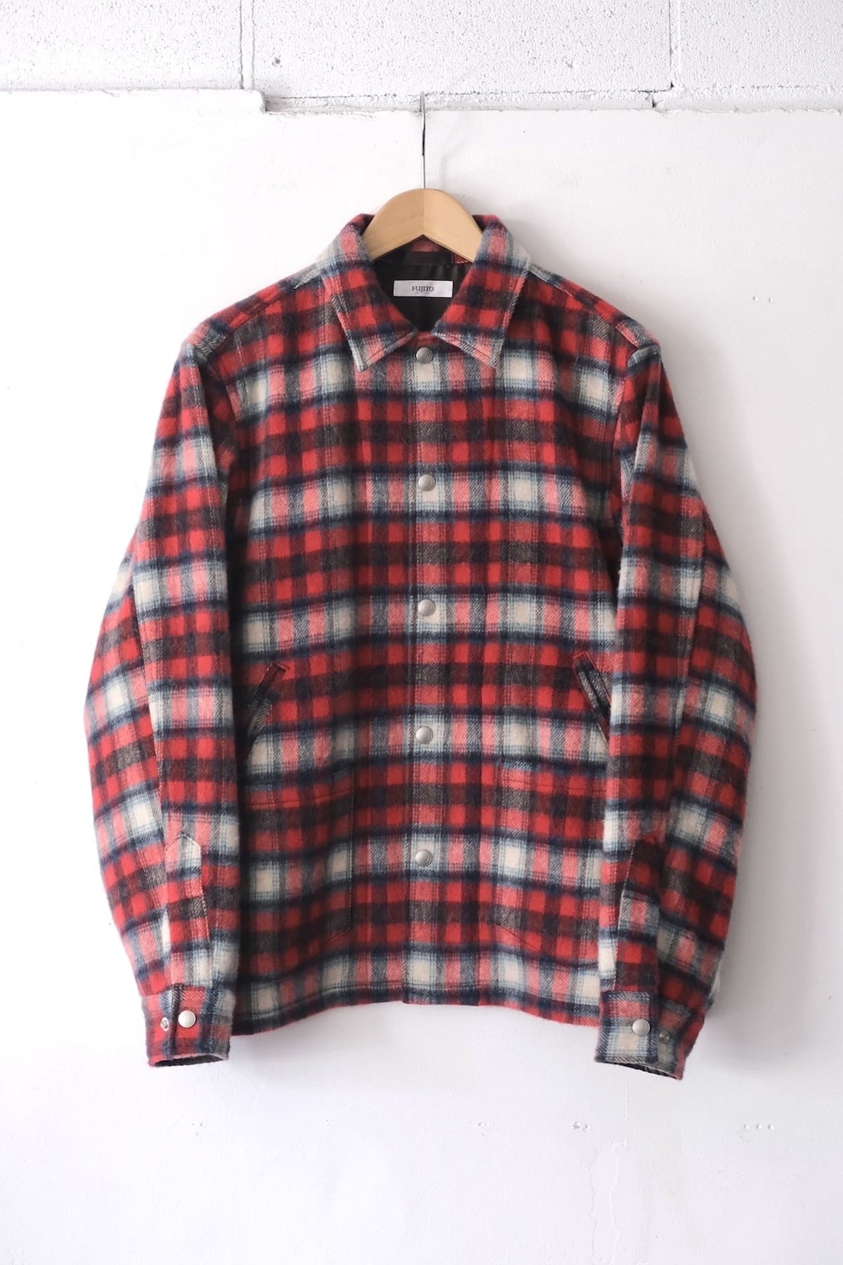 Fujito Cpo Jacket Tom Red Check Blue Check Directors Web Shop Powered By Base