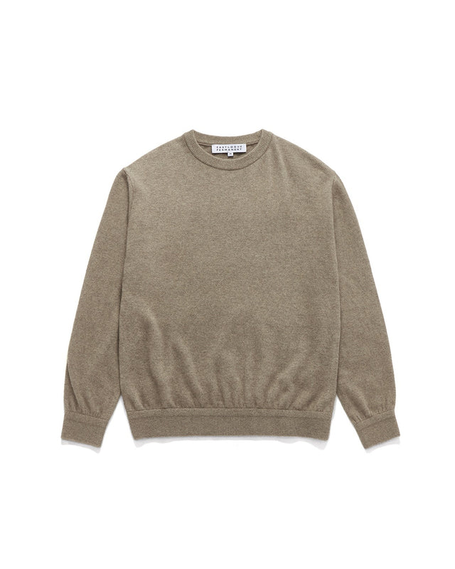 CREW NECK KNIT / MUSHROOM