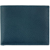Calfskin Leather Wallet - Petrol