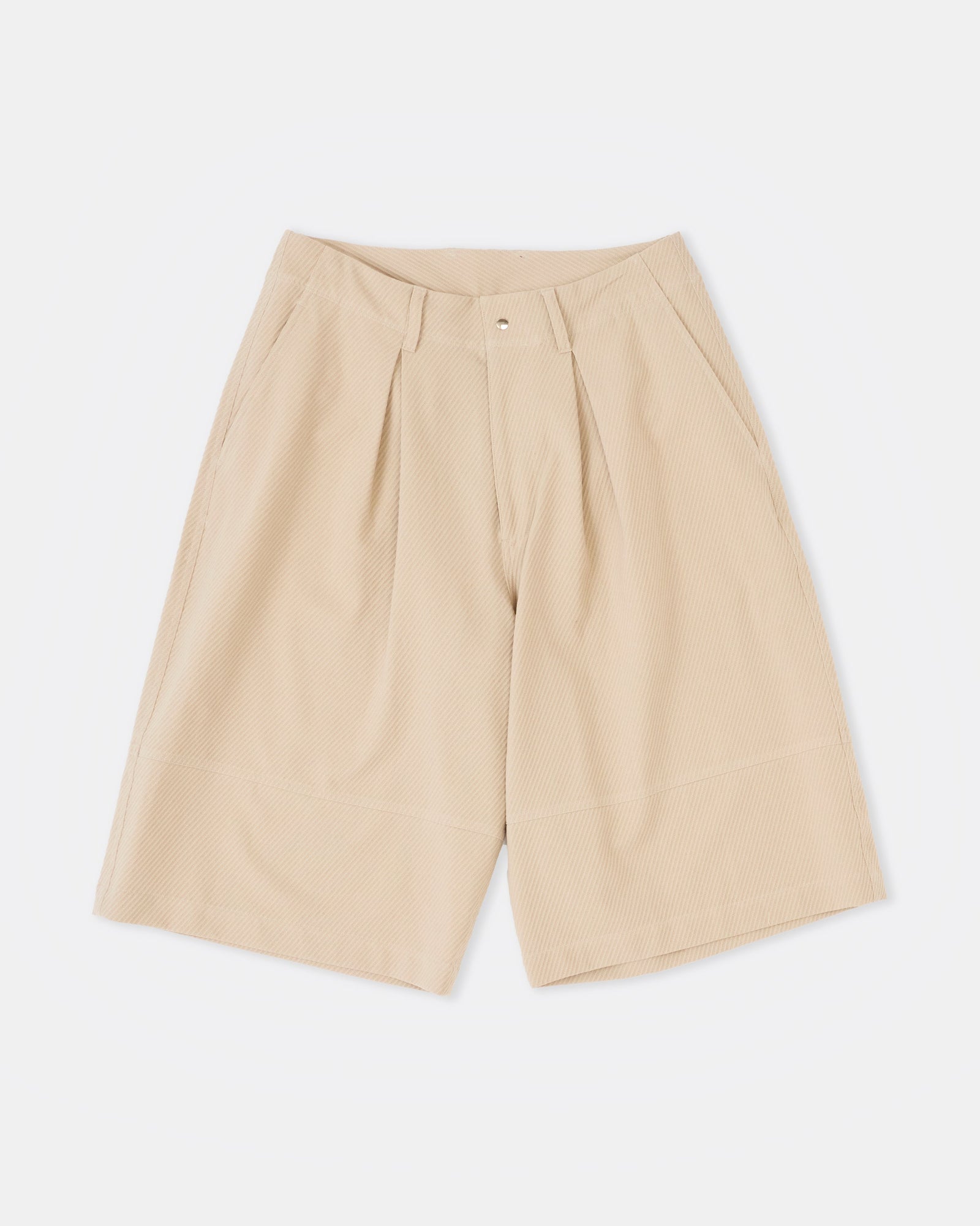 28g High Twist Over Shorts Beige