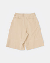 28g High Twist Over Shorts Beige