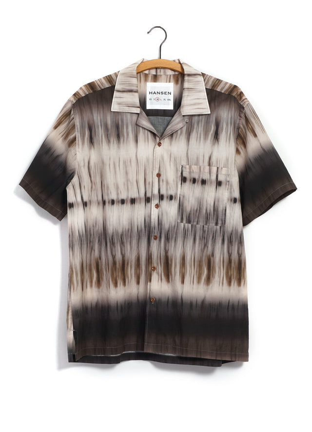 CALEB 29-49-9 | Short Sleeve Cabana Shirt | Tiramisu
