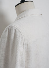 Charlie 29 58 1 Easy Three Button Blazer Off White Gauze