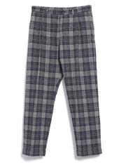 SUNE 29-59-3 | Classic Pleated Trousers | Navy Ecru Check