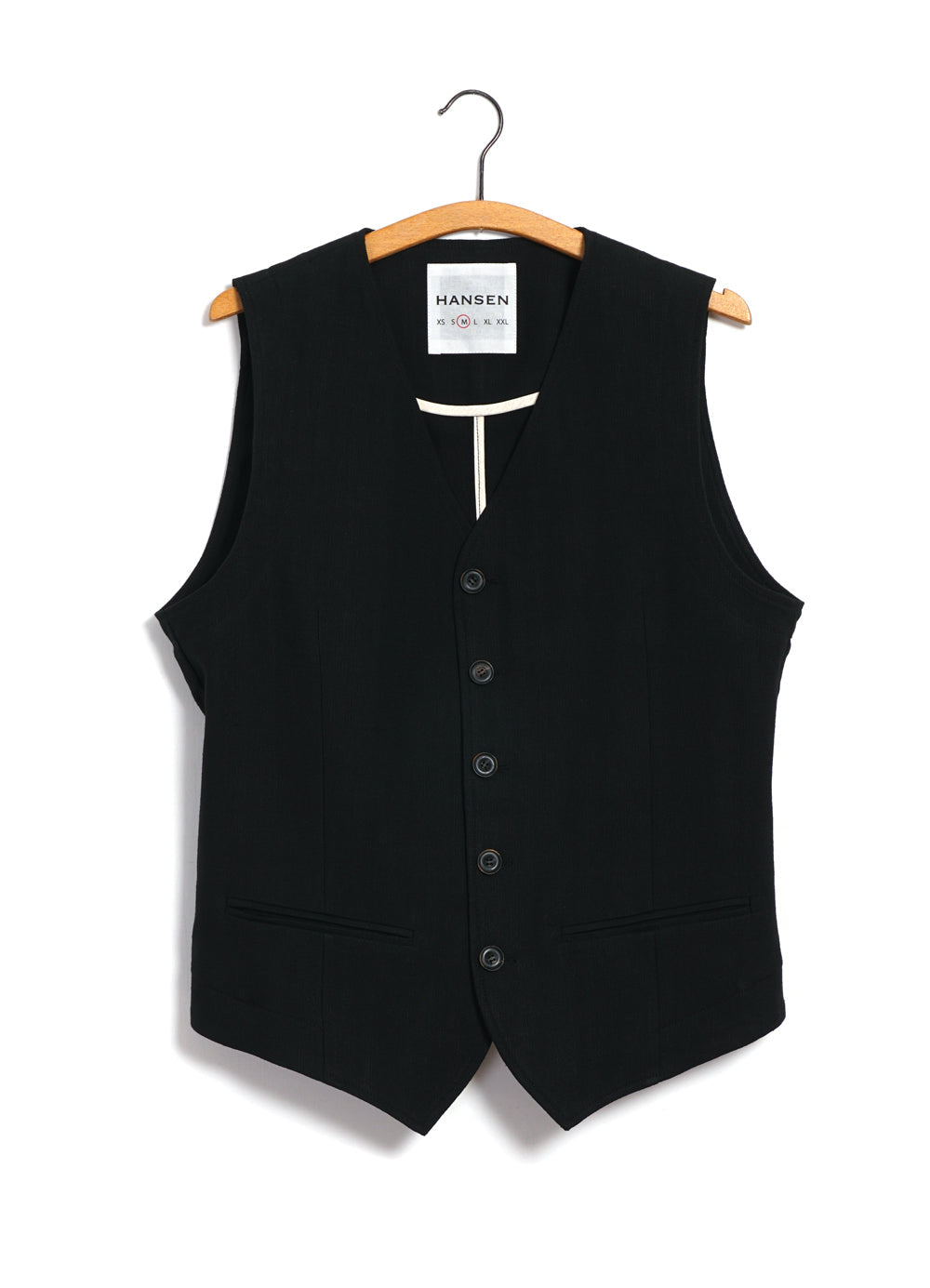 DANIEL 29-63-2 | Classic Waistcoat | Black Panama