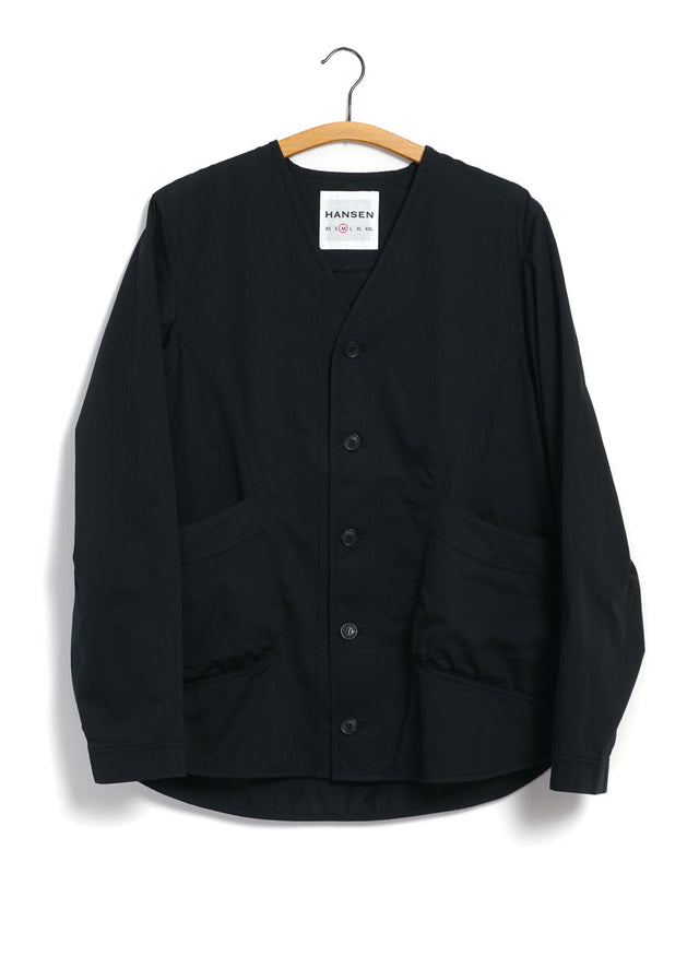 BERNARD 29-77-2 | Loose Fit Light Jacket | Black Drill