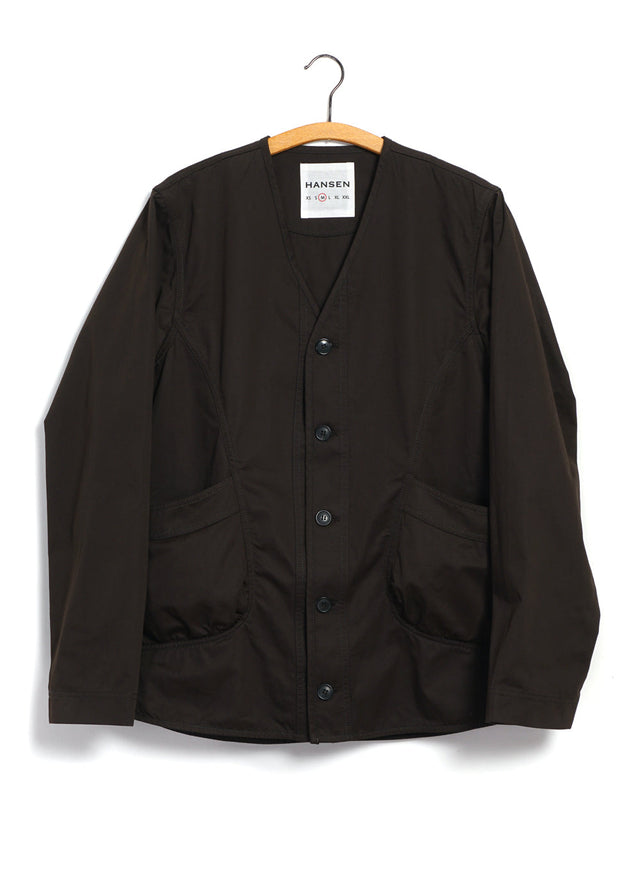 BERNARD 29-77-9 | Loose Fit Light Jacket | Coffee Drill