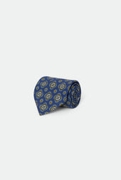 Italian Geometric Silk Tie