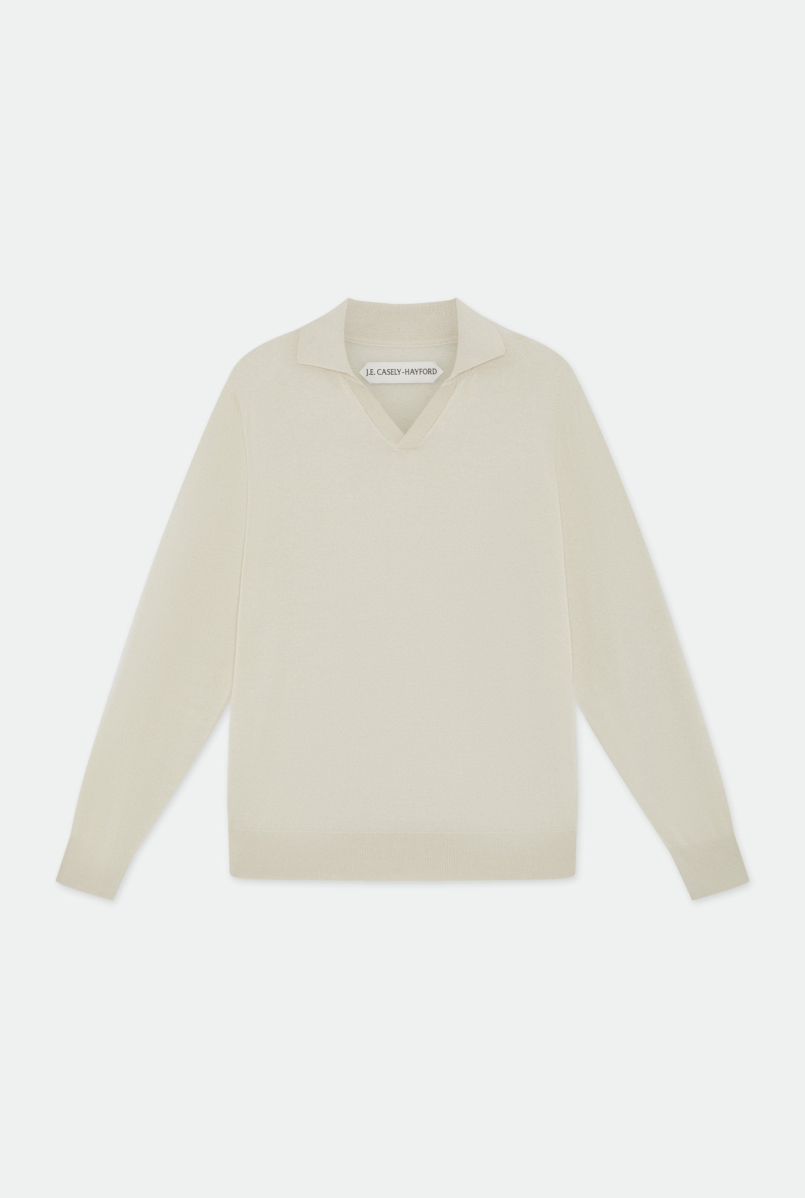 Caleb Open Placket Knitted Polo Shirt