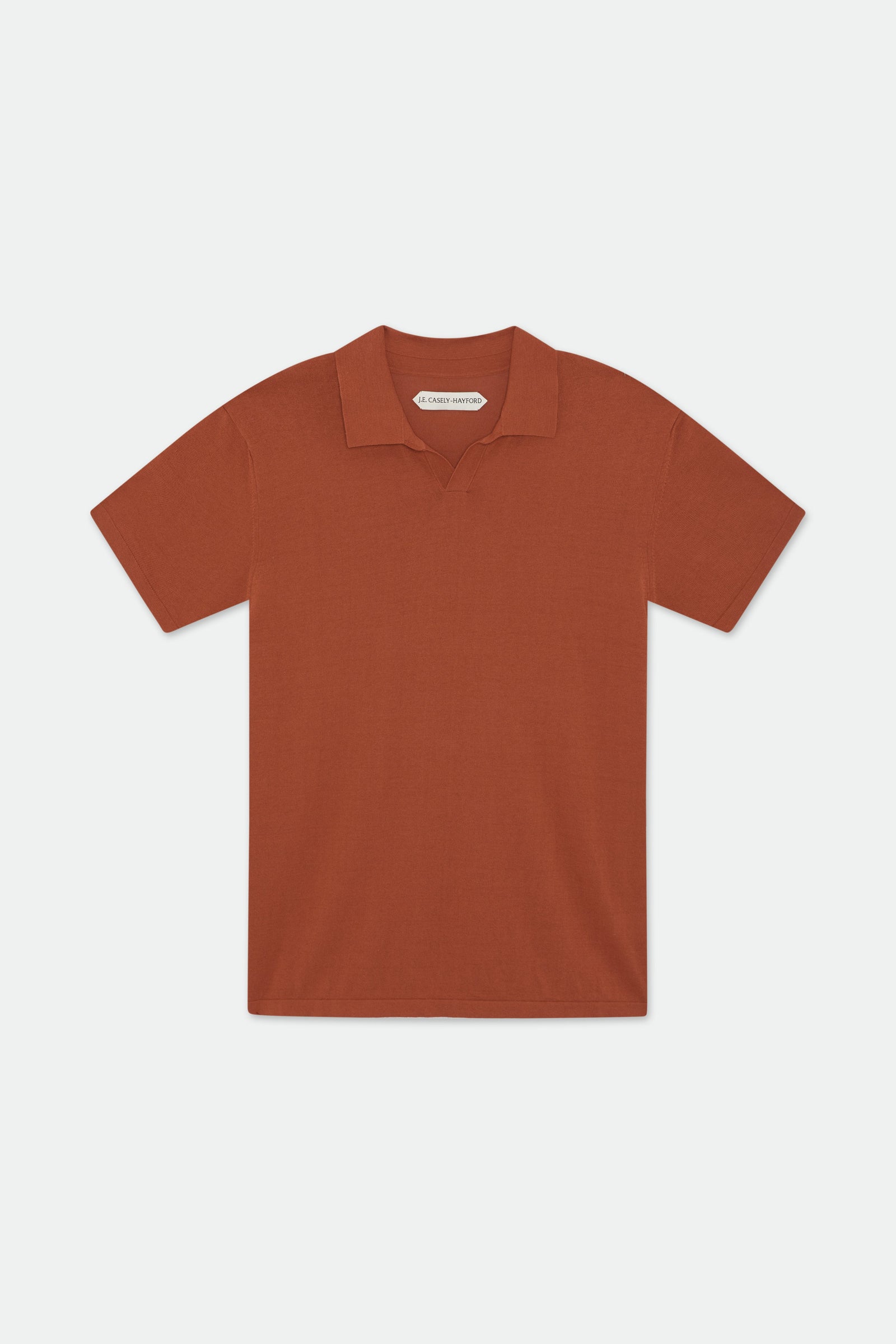 Dami Open Placket Knitted Polo Shirt