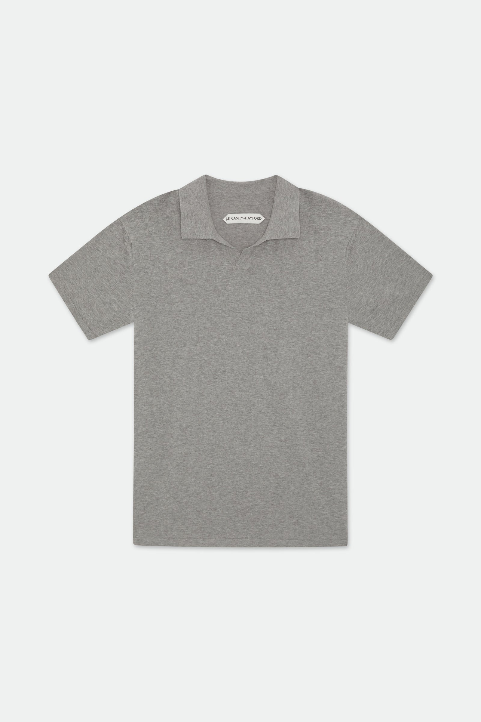 Dami Open Placket Knitted Polo Shirt