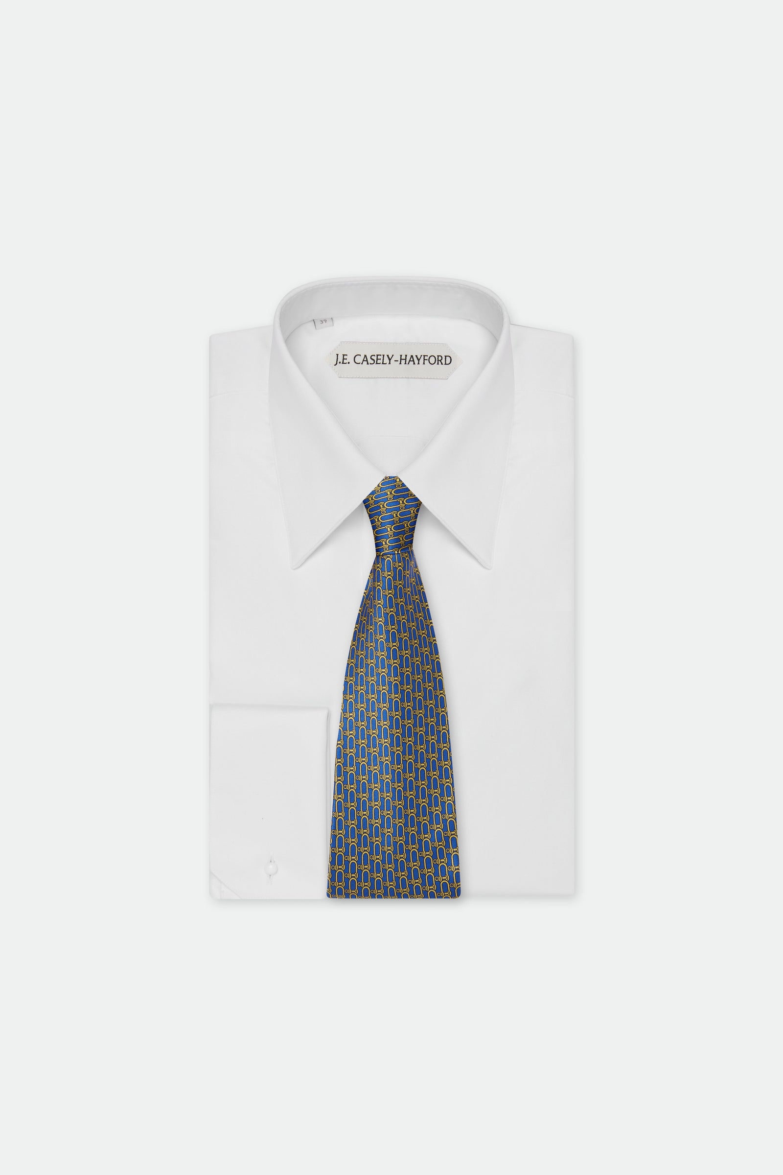 Italian Gold Link Motif Silk Tie
