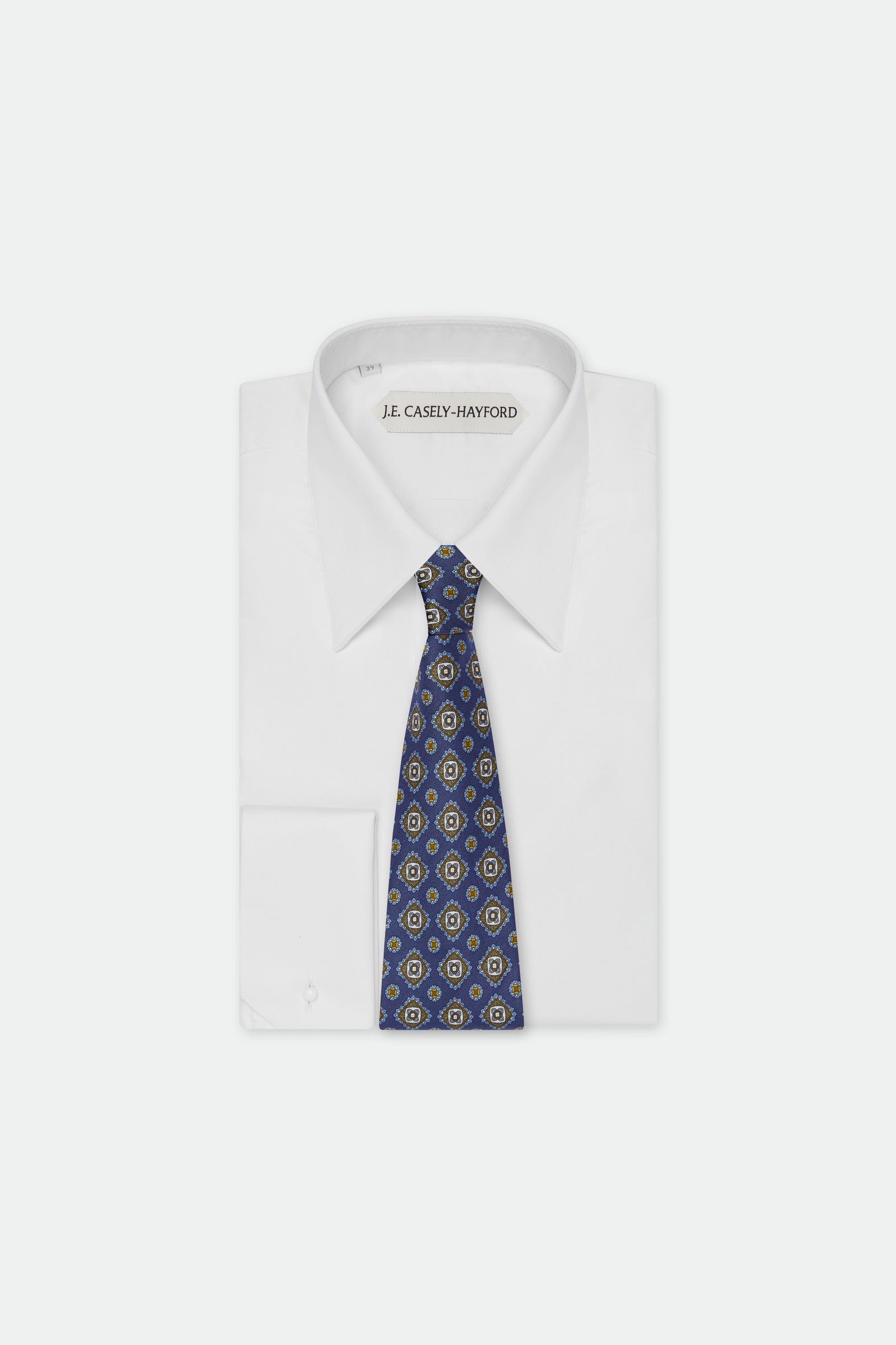Italian Geometric Silk Tie