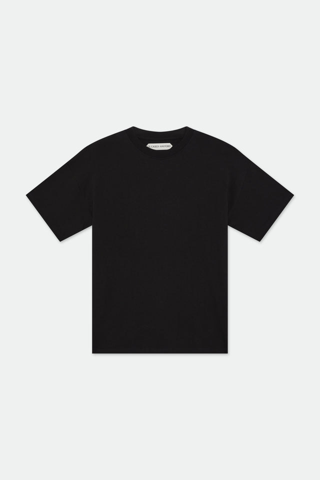 Evren Black Oversized Cotton T-shirt