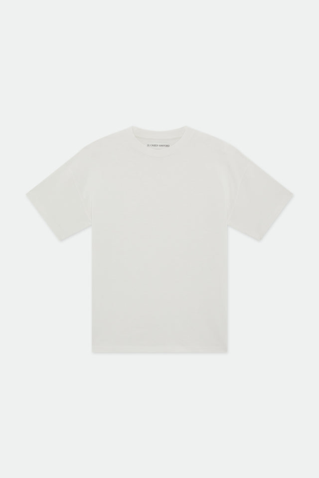 Evren Vintage White Oversized Cotton T-shirt