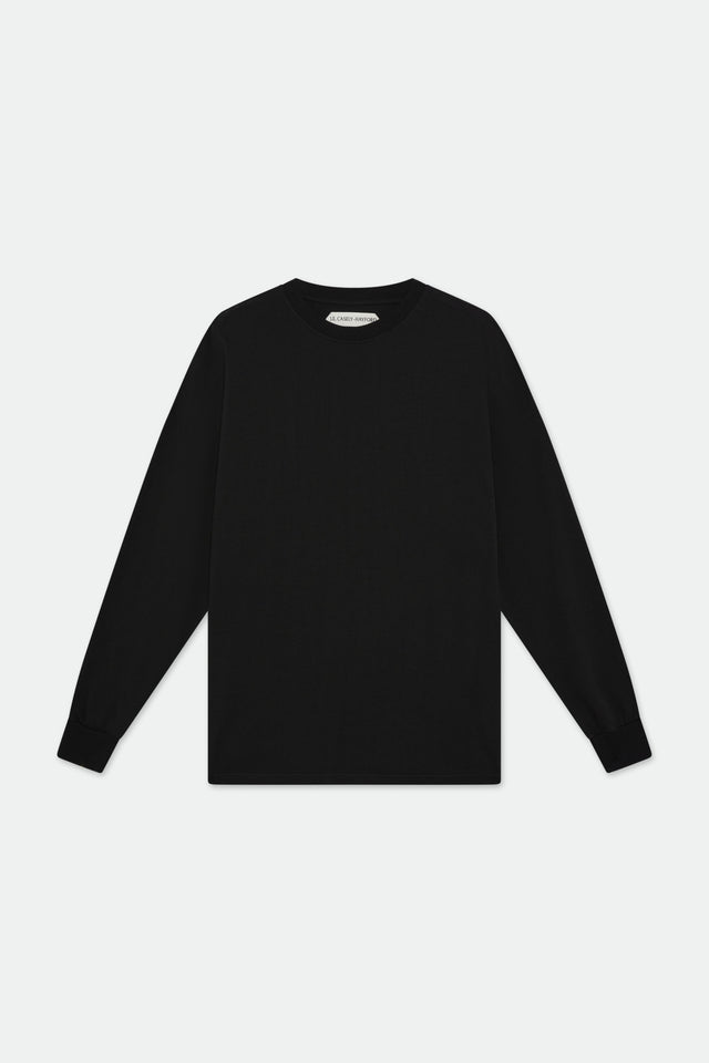 Toby Black Relaxed Long Sleeved T-shirt