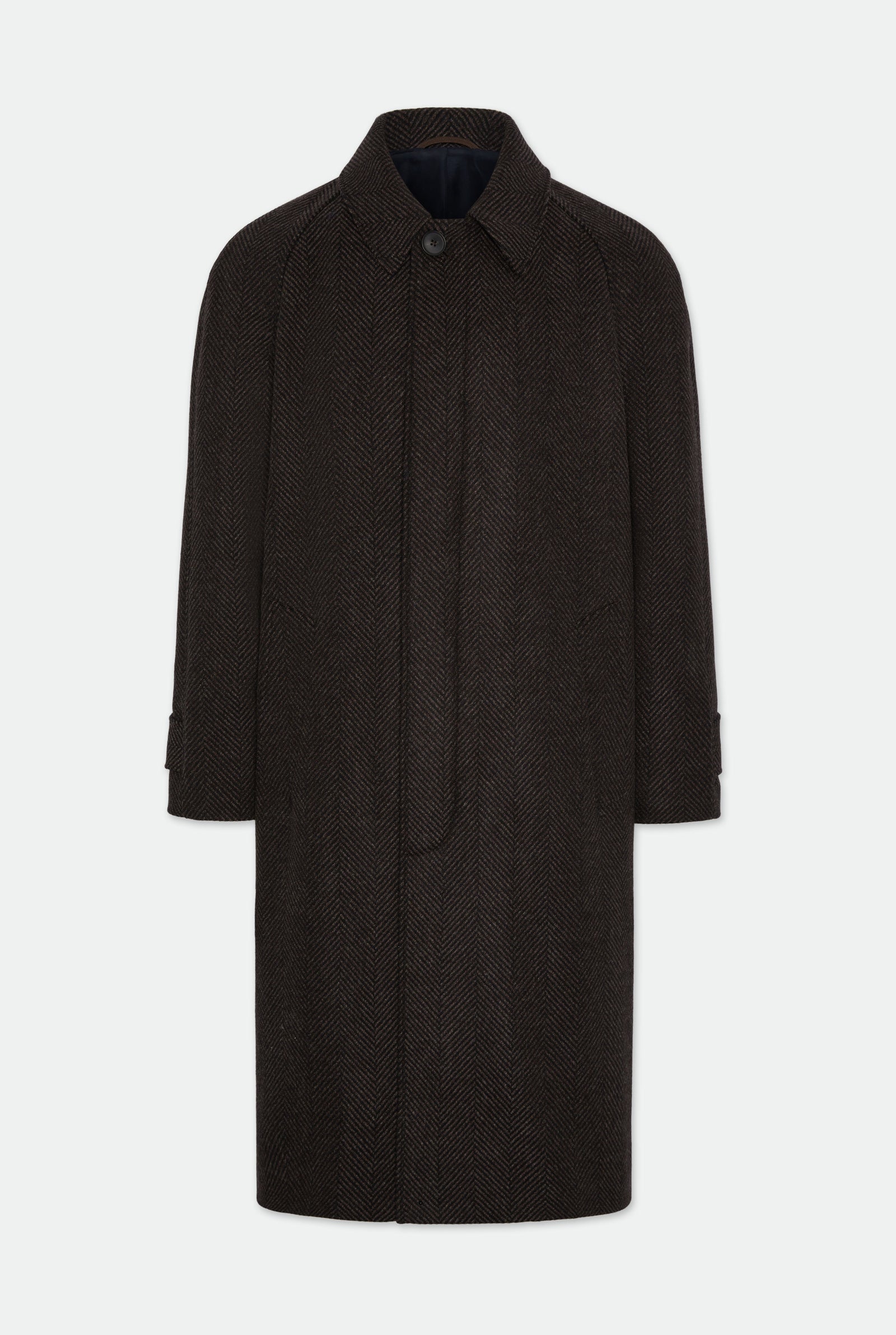 Klee Herringbone Raglan Overcoat