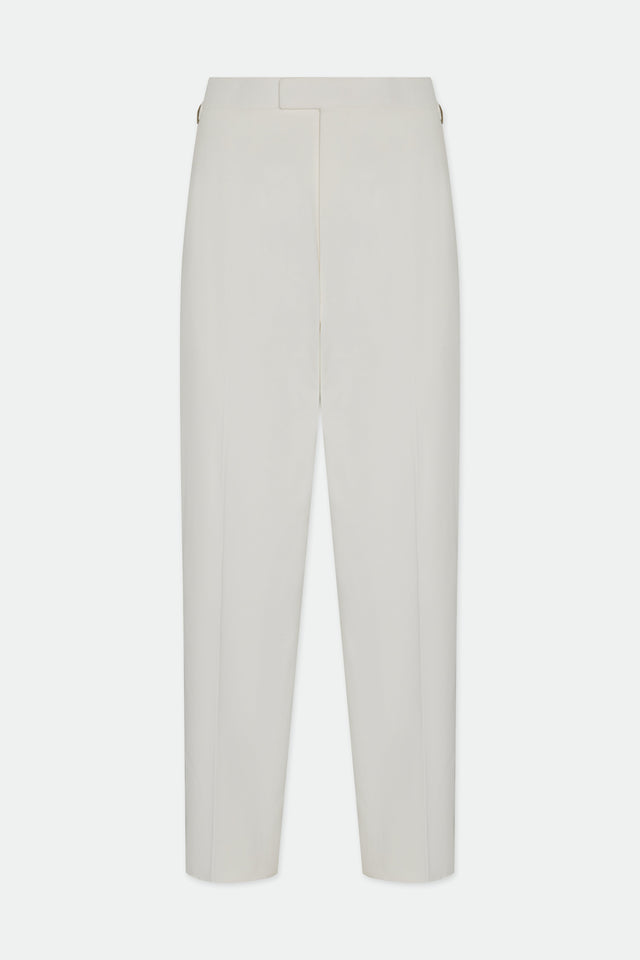 Fidel White Wide Straight Leg Trouser