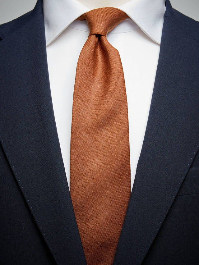 Terracotta Tie Linen
