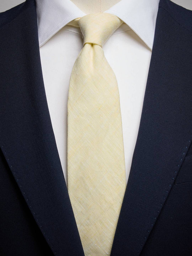 Pastel Yellow Tie Linen