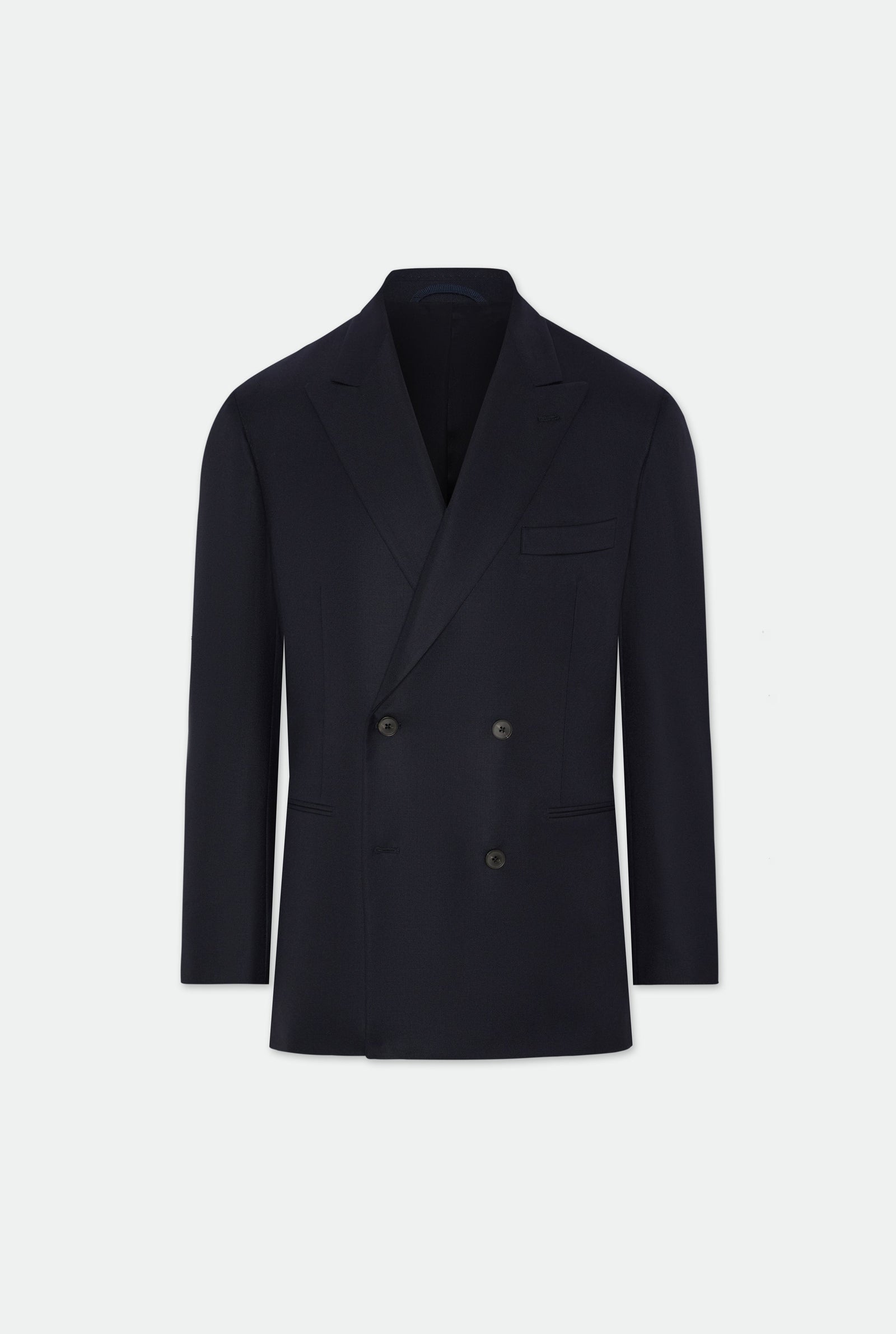 Isaac Hopsack Double Breasted Peak Lapel Suit