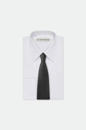 Italian Dark Charcoal Silk Tie