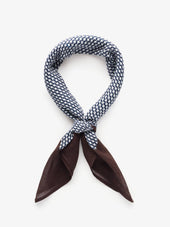 Navy Blue & Brown Bandana