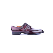 Double Buckle Monk With Alligator Paralell Straps