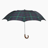 Colquhoun Tartan Telescopic Umbrella With Maple Crook Handle
