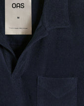 Navy Polo Terry Shirt