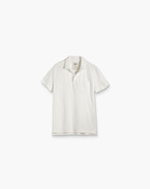White Polo Terry Shirt