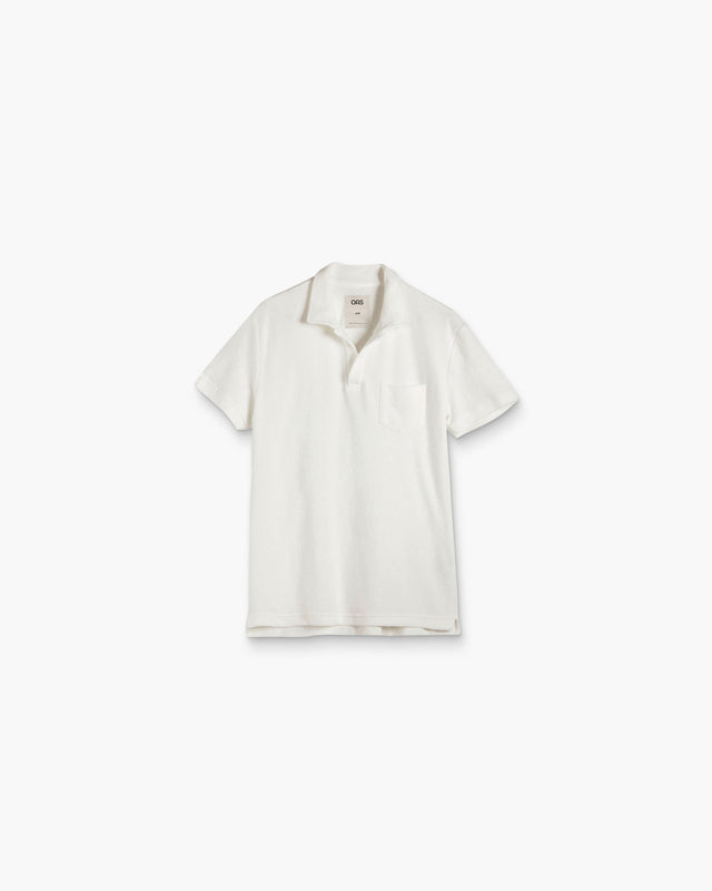 White Polo Terry Shirt