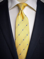 Yellow Tie Small Paisley