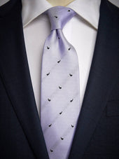 Purple Tie Small Paisley