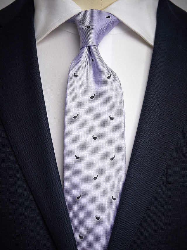 Purple Tie Small Paisley