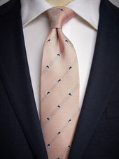 Pink Tie Small Paisley