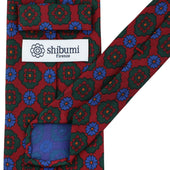 Ancient Madder Silk Tie Cherry Hand Rolled