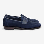 Unlined Penny Loafer II - Navy - Rufer Last - Janus Calf