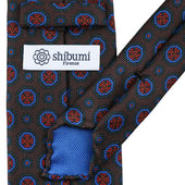 40oz Ancient Madder Silk Tie Hand Rolled
