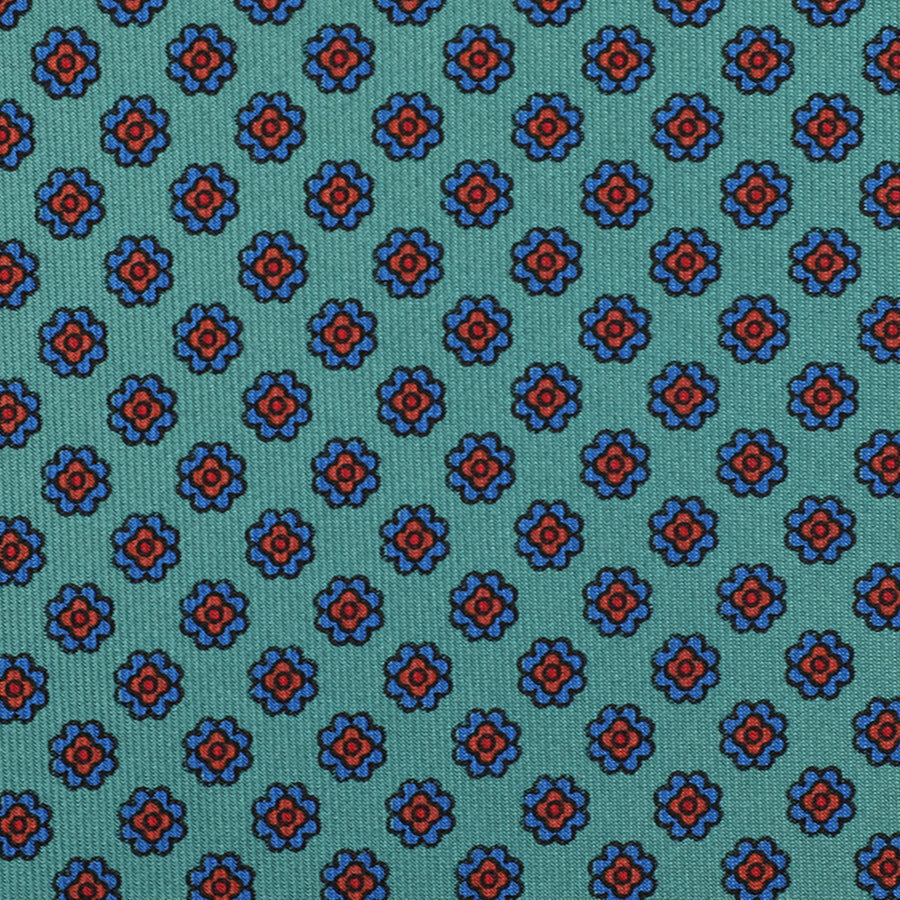 Ancient Madder Silk Bespoke Tie Green