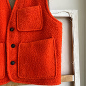 Light Camel Blaze Reversible Casentino Wool Vest