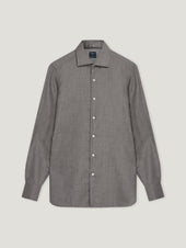 Grey Cashmere Hand Finish Shirt