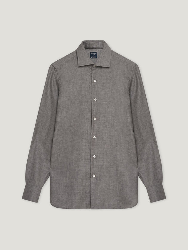 Grey Cashmere Hand Finish Shirt